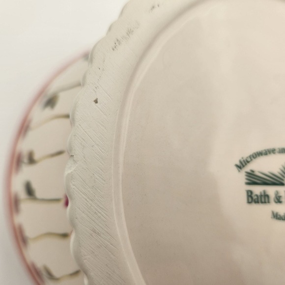 Bath & Body Works Roses Chocolates Hearts 6 1/2" Planter Bowl Unique Gift Idea - Picture 10 of 10